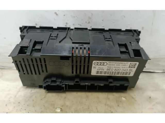 Блок управления климат-контролем 8E0820043BL, 8E0820043BL   Seat Exeo (3R)