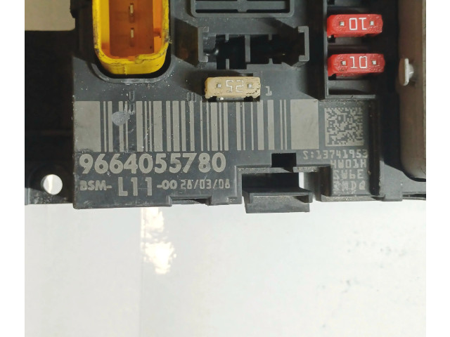 Pojistková skříňka Řídící jednotka BSM 9664055780, BSML1100   Peugeot 207 CC 2008