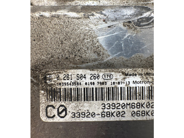 Блок управления двигателя 0261S04260, 33920M68K0   Suzuki Alto