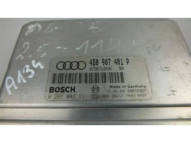 Блок управления двигателя 4B0907401P, 28RTE357   Audi A6 S6 C7 4G