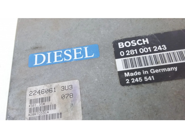 Řídící jednotka 0281001243, 2246061   BMW 3 E36 1995