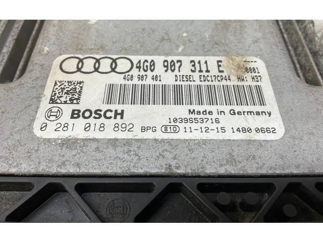 Řídící jednotka 4G0907311E, 4G0907401   Audi A7 S7 4G 2011