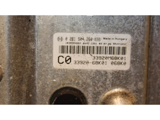 Блок управления двигателя 3392068K01, 0261S04260   Suzuki Alto