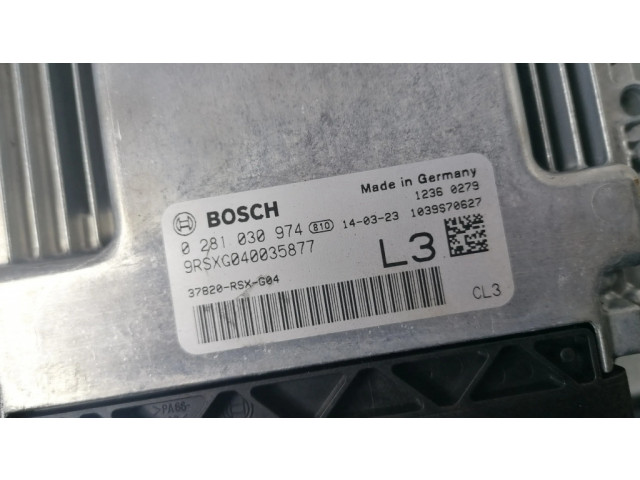 Řídící jednotka 0281030974, 37820RSXG04   Honda CR-V 2013
