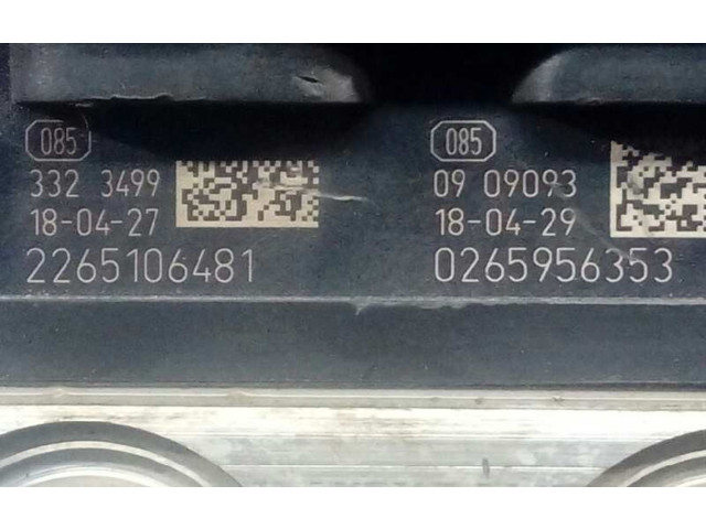 Jednotka ABS 9826694380, 0265956353   Peugeot 3008 II 2018