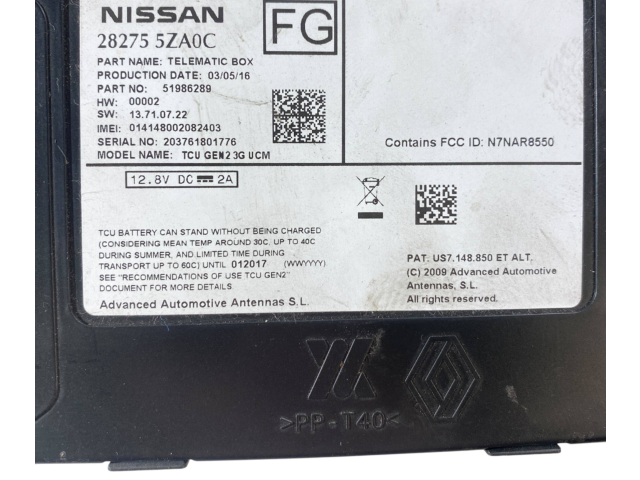 Блок управления 282755ZA0C, 51986289   Infiniti QX30