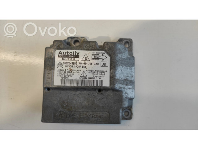 Блок подушек безопасности 603726100, 9662643980   Citroen C4 I