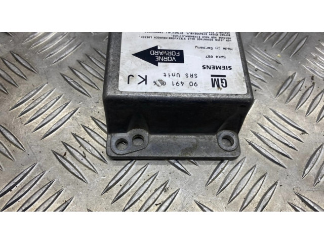 Блок подушек безопасности 90491004, KJS00813711   Opel Omega B1