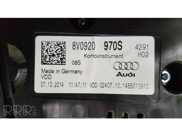 Панель приборов 8V0920970S   Audi A3 S3 8V       