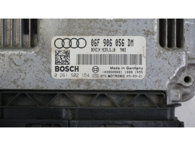 Řídící jednotka 06F906056DM, 0261S02154   Audi A3 S3 8P 2006