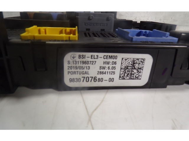 Pojistková skříňka Řídící jednotka BSM 1634164880, 9830707680   Peugeot Rifter 2019