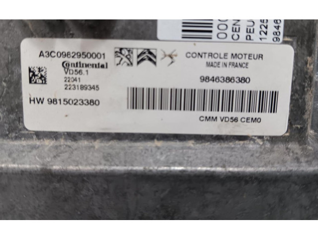 Řídící jednotka 9846386380   Peugeot 2008 I 2022