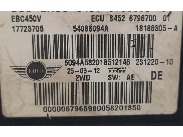 Jednotka ABS 679669801R55R56R57, 679669801R55R56R57   Mini Cooper Countryman R60 2010