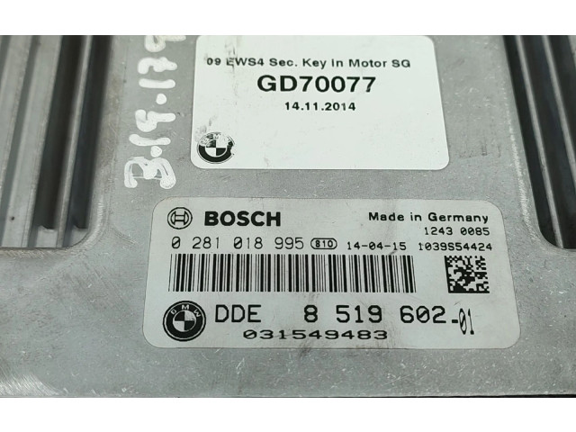Řídící jednotka 0281018995, 031549483   BMW 4 F36 Gran coupe 2017
