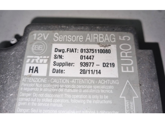 Блок подушек безопасности 01375110080, 93977D219   Citroen Jumper
