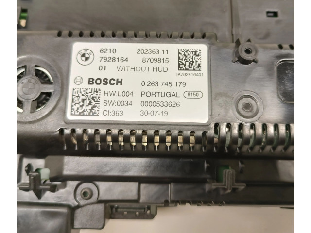 Přístrojová deska  BMW 3 G20 G21 2019 62107928164, 8709815  