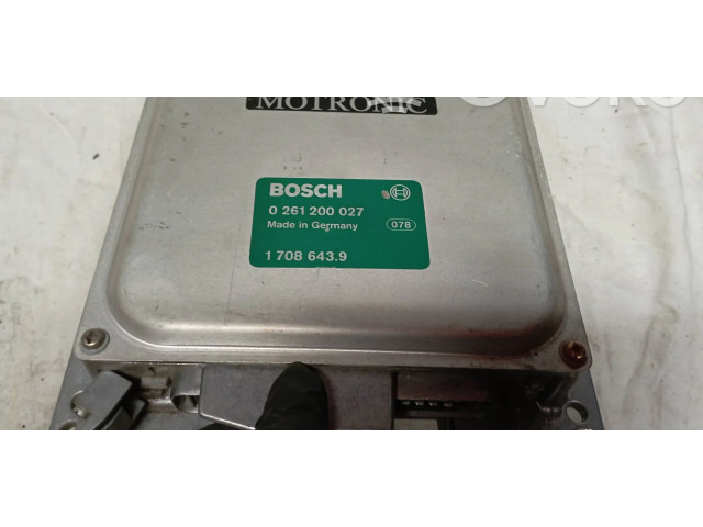 Řídící jednotka 17086439, 0261200027   BMW 3 E30 1993