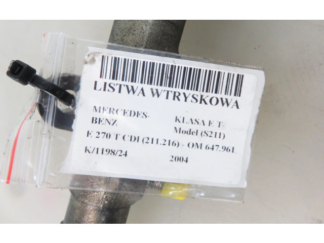 Vstřikovací lišta 6110780449, 6120700195   Mercedes-Benz E AMG W211    OM 647.961 