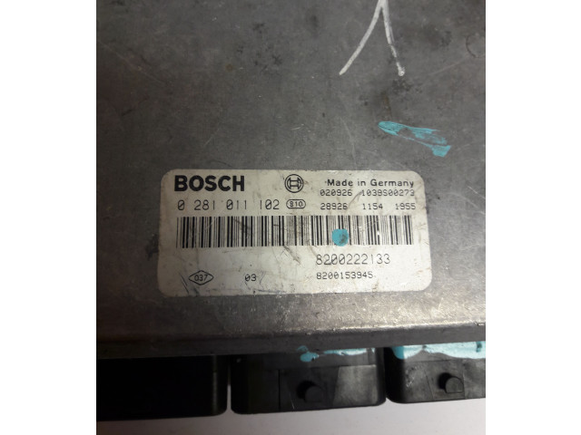 Řídící jednotka 0281011102, 8200222133   Renault Scenic I 2001