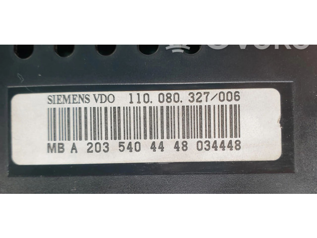 Přístrojová deska  Mercedes-Benz C W203 2006 A2035404448  