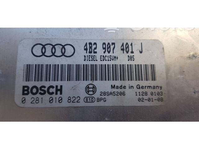 Блок управления двигателя 4B2907401J, 28SA5206   Audi A4 S4 B6 8E 8H