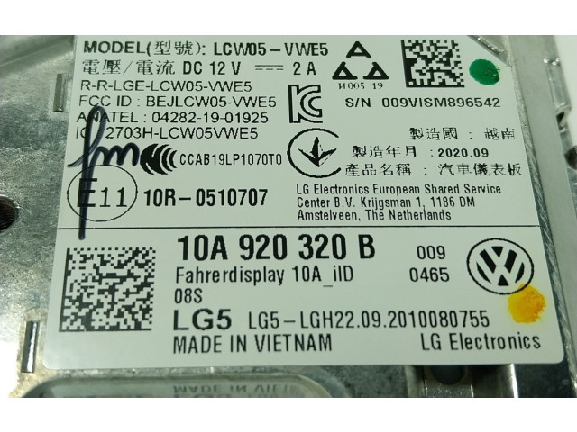 Панель приборов 10A920320C, 10A920320B   Volkswagen ID.3       