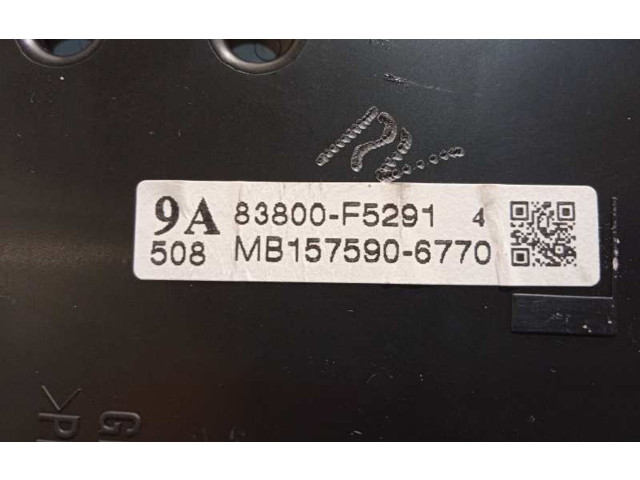 Přístrojová deska  Toyota Yaris 2019 83800F5291, MB1575906770  