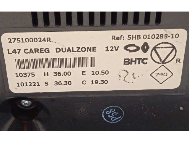 Блок управления климат-контролем 275100024R   Renault Latitude (L70)