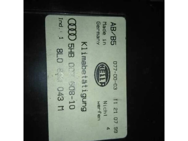 Блок управления климат-контролем 8L0820043M   Audi A3 S3 8L