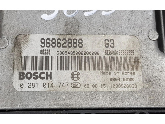 Блок управления двигателя 0281014747, 96862888   Chevrolet Epica