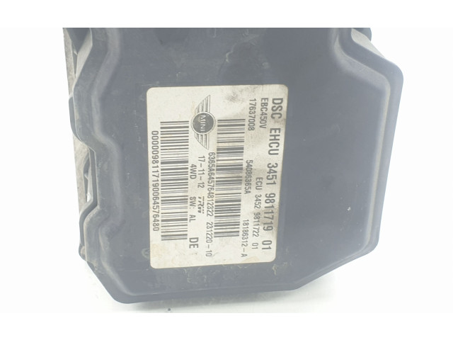 Jednotka ABS 34519811719, 9813831   Mini Cooper Countryman R60 2012