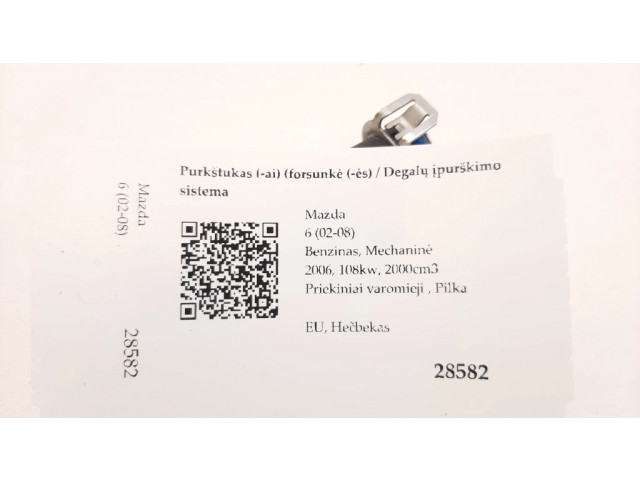 Vstřikovač 0280158103, 4221105124537   Mazda 6  pro benzínový motor 2.0  