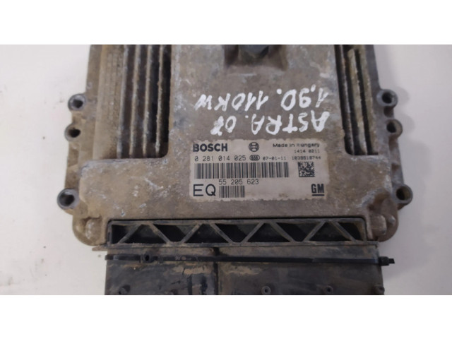 Řídící jednotka 0281014025, 55205623   Opel Astra H 2007