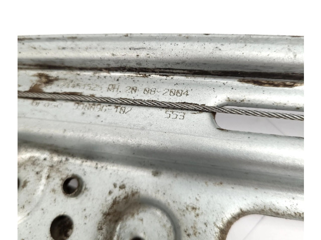 Передний механический механизм для подъема окна 24451525, 24451525   Opel Vectra C