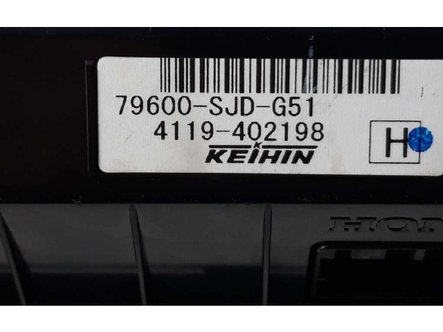 Блок управления климат-контролем 79620SJD951ZC, 79600SJDG51   Honda FR-V