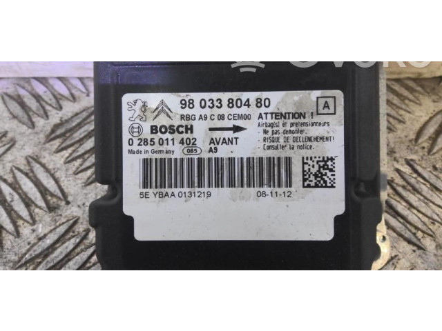 Блок подушек безопасности 9803380480   Peugeot 208