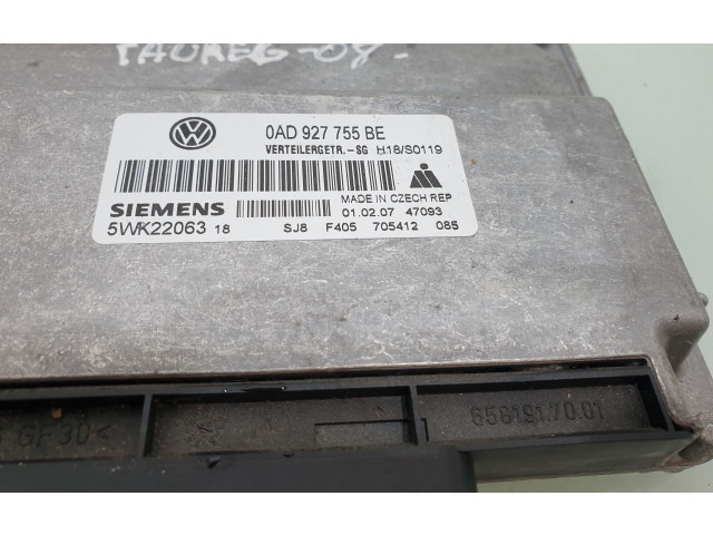 Блок управления редуктора коробки передач (раздатки) 0AD927755BE   Volkswagen Touareg I