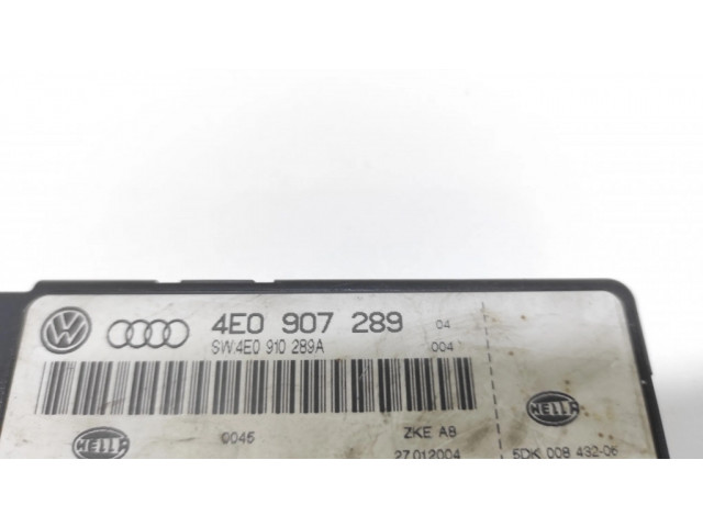 Блок комфорта 4E0907289, 5DK00843206   Audi A8 S8 D3 4E   