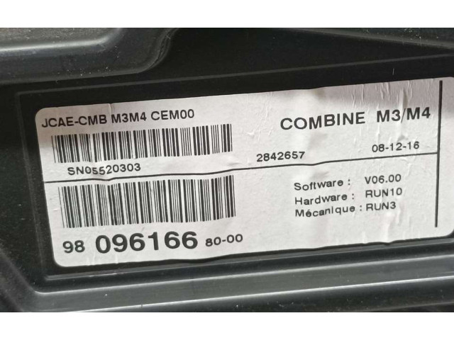 Přístrojová deska  Citroen C-Elysée 2017 9809616680, SN05520303  