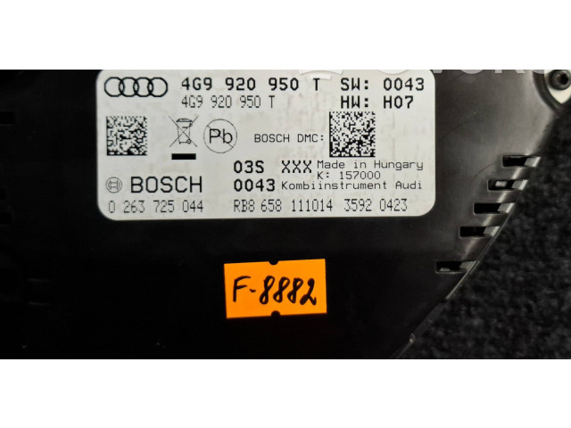 Přístrojová deska  Audi A6 Allroad C7 2017 4G9920950T, 0263725044  