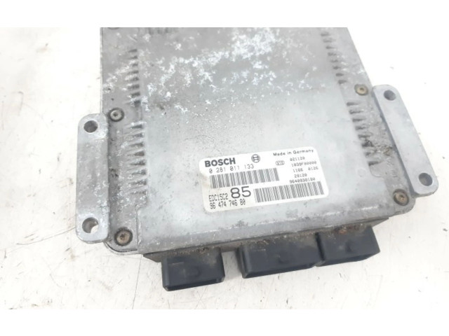 Řídící jednotka 9647474680, 0281011133   Peugeot 807 2003