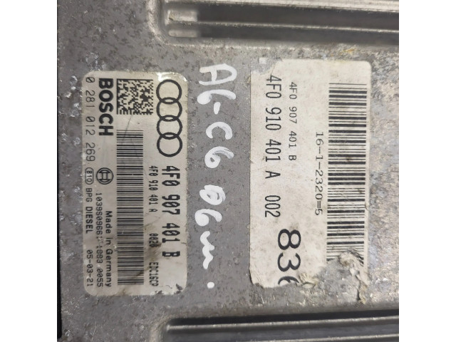 Блок управления двигателя 4F0910401A   Audi A6 S6 C6 4F