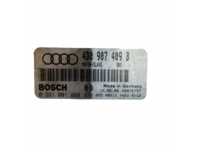 Блок управления двигателя 4D0907409B, 28RTE797   Audi A8 S8 D2 4D