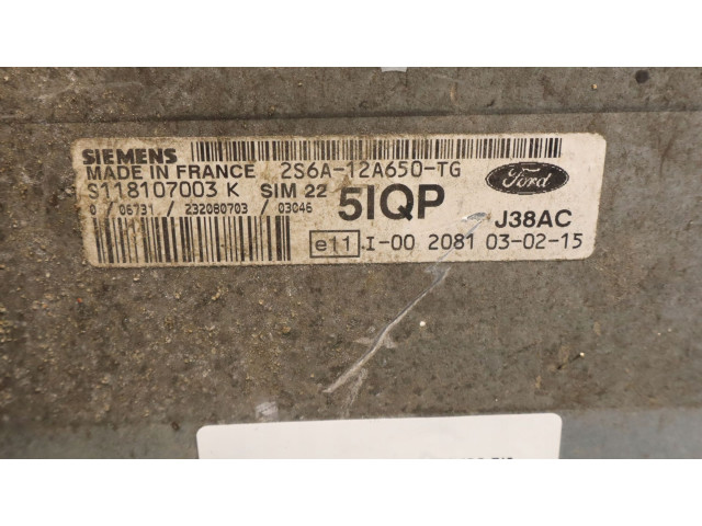 Блок управления двигателем Блок управления S118107003K   Ford Fusion