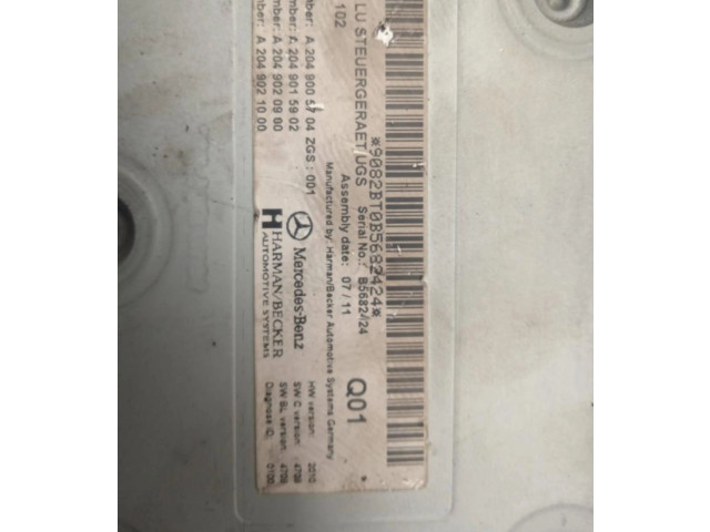 Řídící jednotka A2049005704   Mercedes-Benz GLK (X204) 2011