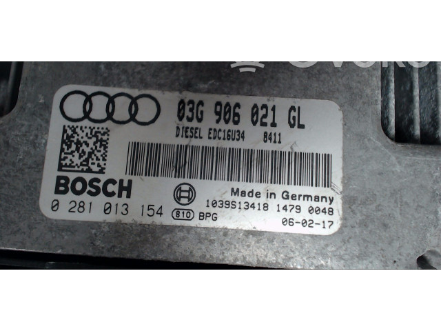 Řídící jednotka 03G906021GL, 0000   Audi A3 S3 8P 2006
