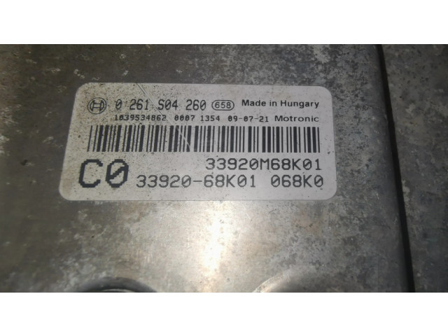 Блок управления двигателя 0261S04260, 3392068K01   Nissan Pixo