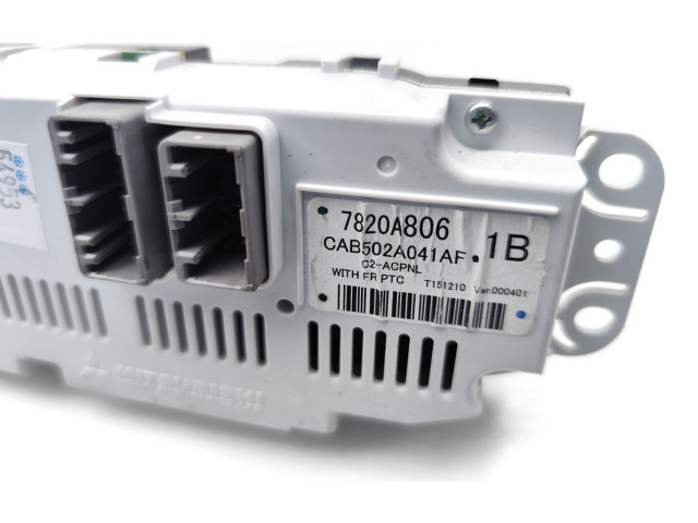 Блок управления климат-контролем 7820A806, CAB502A041AF   Mitsubishi ASX