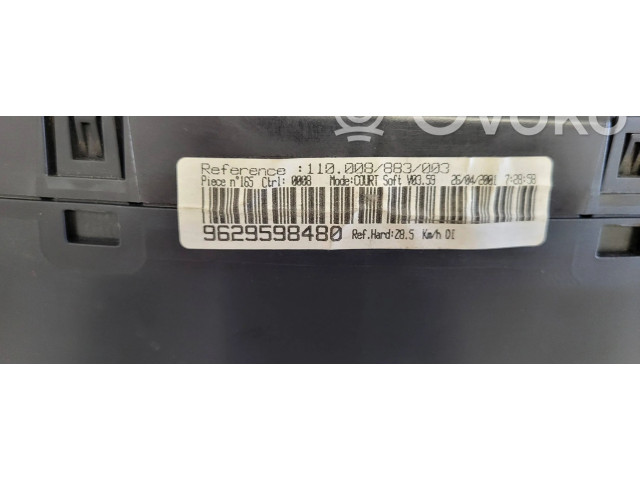 Přístrojová deska  Peugeot 607 2001 9629598480, 110008883003  