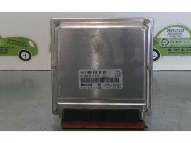 Řídící jednotka A0285451932, 0281010118   Mercedes-Benz A W168 1999